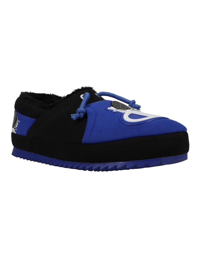 Champion Mens Slippers NZ - University Oreo® Ii Black/Blue ( 7506-DRFWQ )